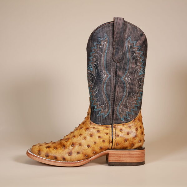 Ostrich Square Toe Boots