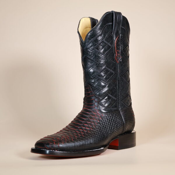 IMG_4388-scaled-1.jpg Python Square Toe Boots Black/Red