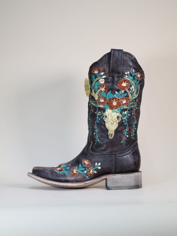 IMG_5514-scaled-1.jpg CORRAL BROWN DEER SKULL OVERLAY & EMBROIDERY WOMENS WESTERN BOOT
