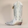 IMG_5541-scaled-1.jpg A3322 - WOMEN'S WHITE GLITTERED INLAY AND CRYSTALS SNIP TOE WEDDING COWBOY BOOT