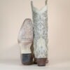 IMG_5542-scaled-1.jpg A3322 - WOMEN'S WHITE GLITTERED INLAY AND CRYSTALS SNIP TOE WEDDING COWBOY BOOT