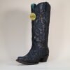 IMG_5543-scaled-1.jpg C3423 - WOMEN'S BLACK GLITTERED INLAY BLACK SNIP TOE COWBOY BOOT