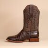 IMG_6486-scaled-1.jpg Caiman Belly Lacer Cut Square Toe Boots Brown