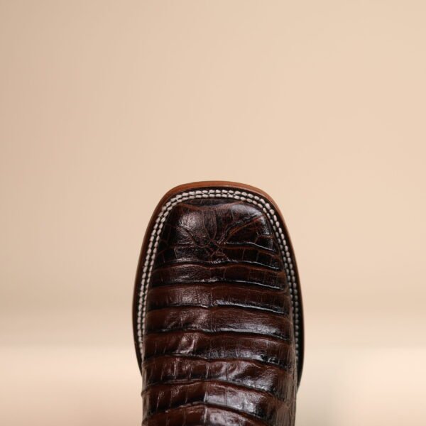 IMG_6505-scaled-1.jpg Caiman Belly Lacer Cut Square Toe Boots Brown