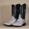 Cowhide Boots Black & White CH005 - 8.5