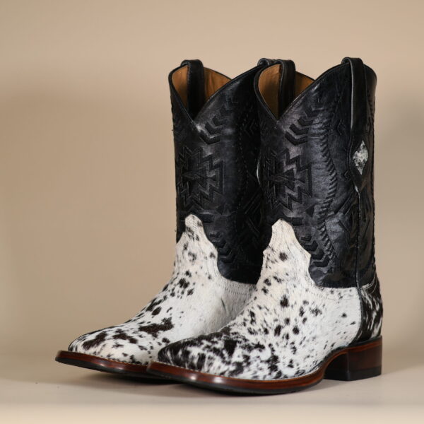 Cowhide Boots Black & White CH009 - 7