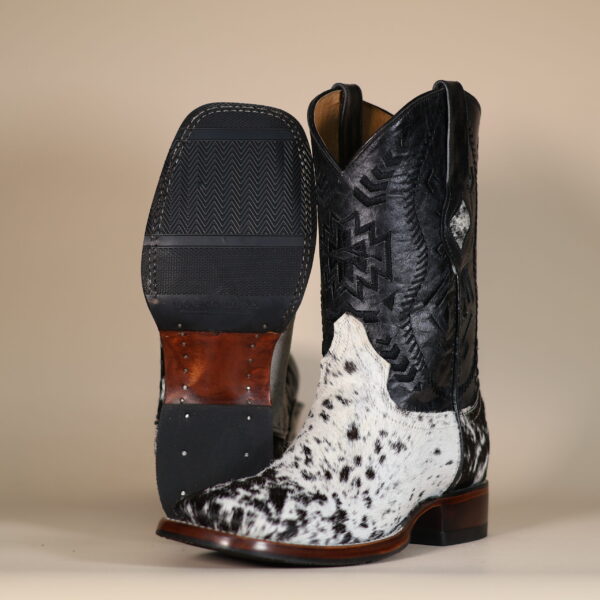 Cowhide Boots Black & White CH009 - 7