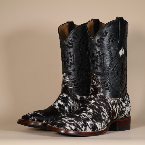 Cowhide Boots Black & White CH010 - 8