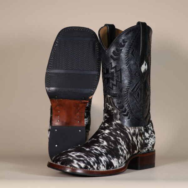 Cowhide Boots Black & White CH010 - 8