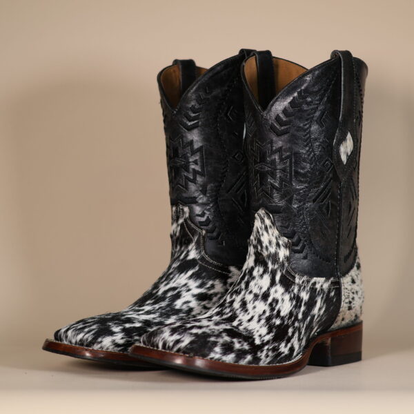 Cowhide Boots Black & White CH011 - 9