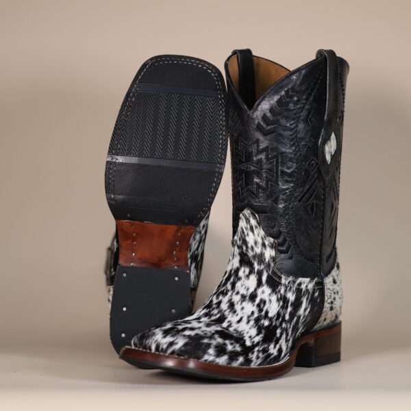 Cowhide Boots Black & White CH011 - 9