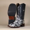 Cowhide Boots Black & White CH012 - 9.5