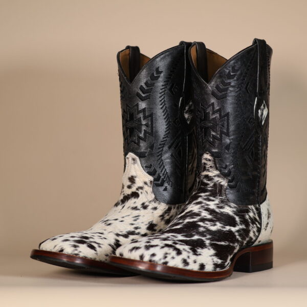 Cowhide Boots Black & White CH013 - 8