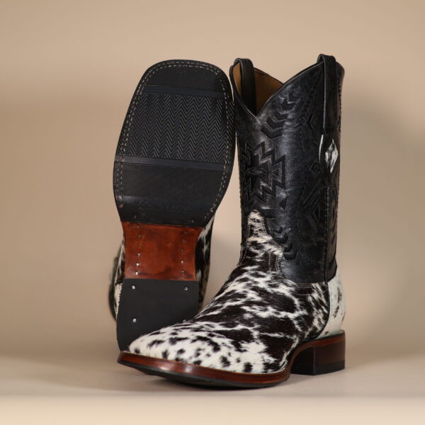 Cowhide Boots Black & White CH013 - 8