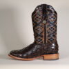 Fish Clone Square Toe Boots Brown