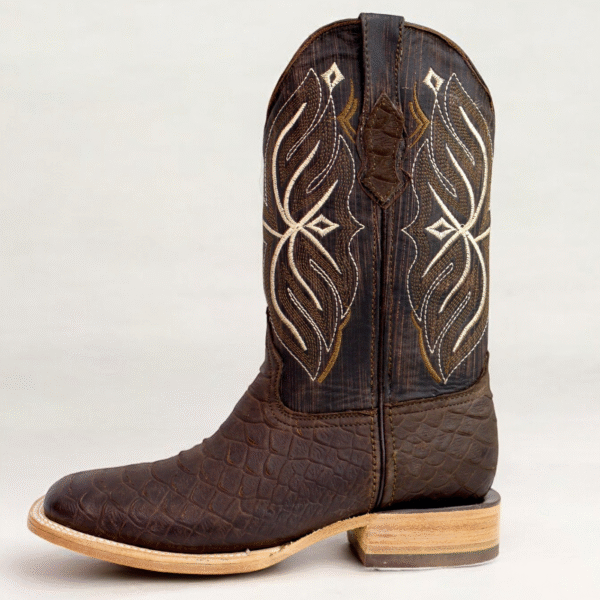 Pegazuz Python Jumbo Nobuck Square Toe Boots