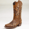 Crazy Lazer Embroidered Rodeo Toe Boots