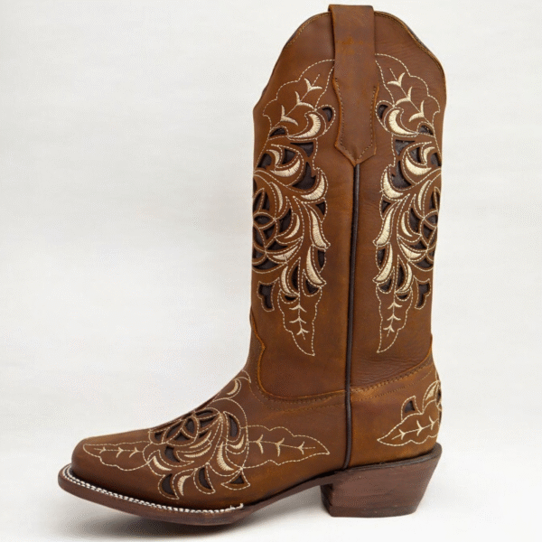Crazy Lazer Embroidered Rodeo Toe Boots