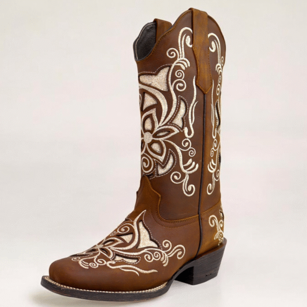 Untitled-1400-x-1400-px-33.png Crazy Lazer Floral Embroidered Rodeo Toe Boots