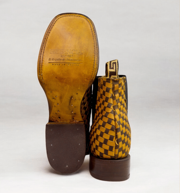 Herencia Handwoven Square Toe Chelsea Boot