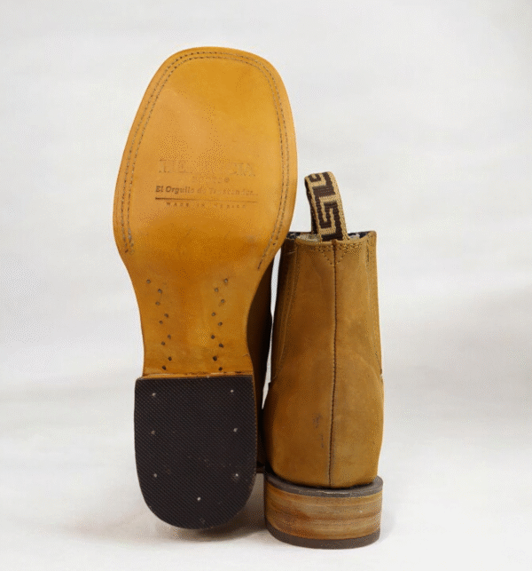 Herencia Nobuck Square Toe Chelsea Boot