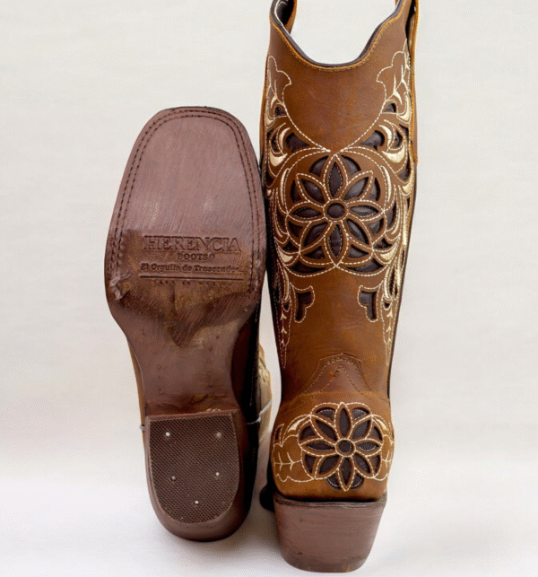 Crazy Lazer Embroidered Rodeo Toe Boots