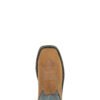 Wolverine Men's Rancher Arrow Tan and Blue Waterproof Wide Square Steel Toe Work Boots