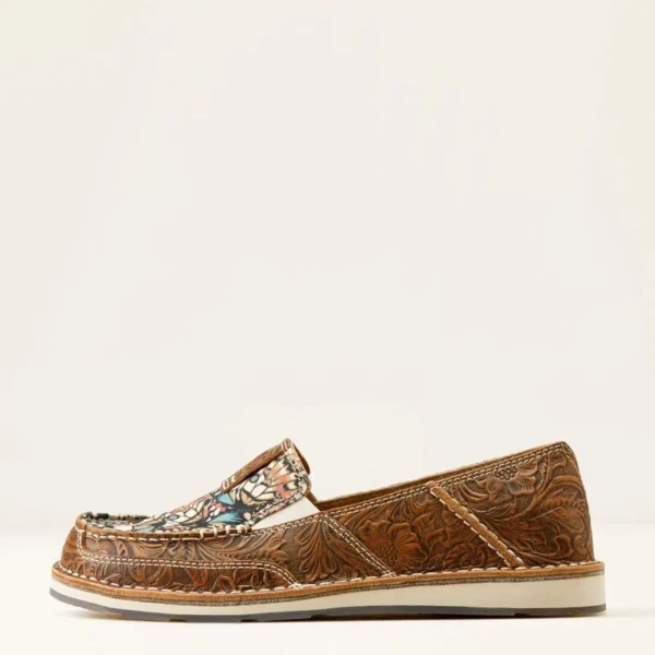 Ariat Women's Cruiser Brown Floral Embossed - Butterfly