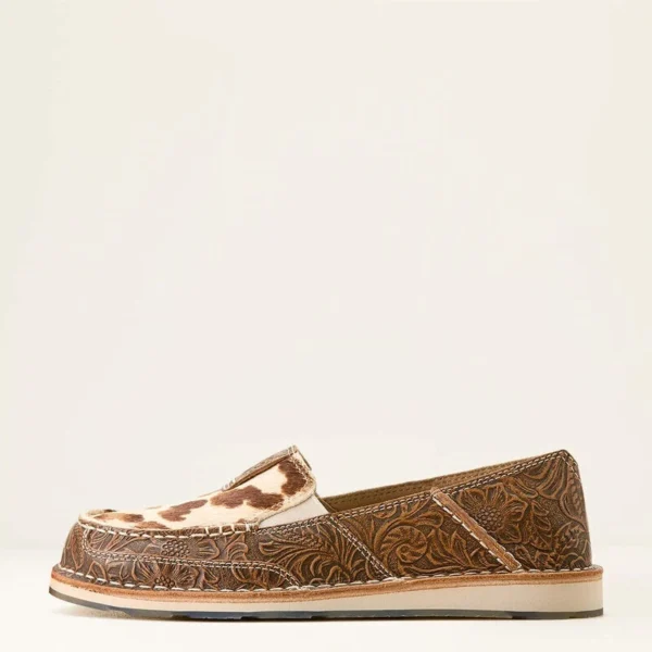 s-l1600-7.webp Ariat Women's Cruiser Tan Floral Embossed Brindle Cowhide Leather